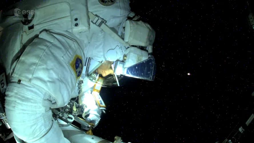 ESA's August: solar eclipse, spacewalks, Ariane 6 launch