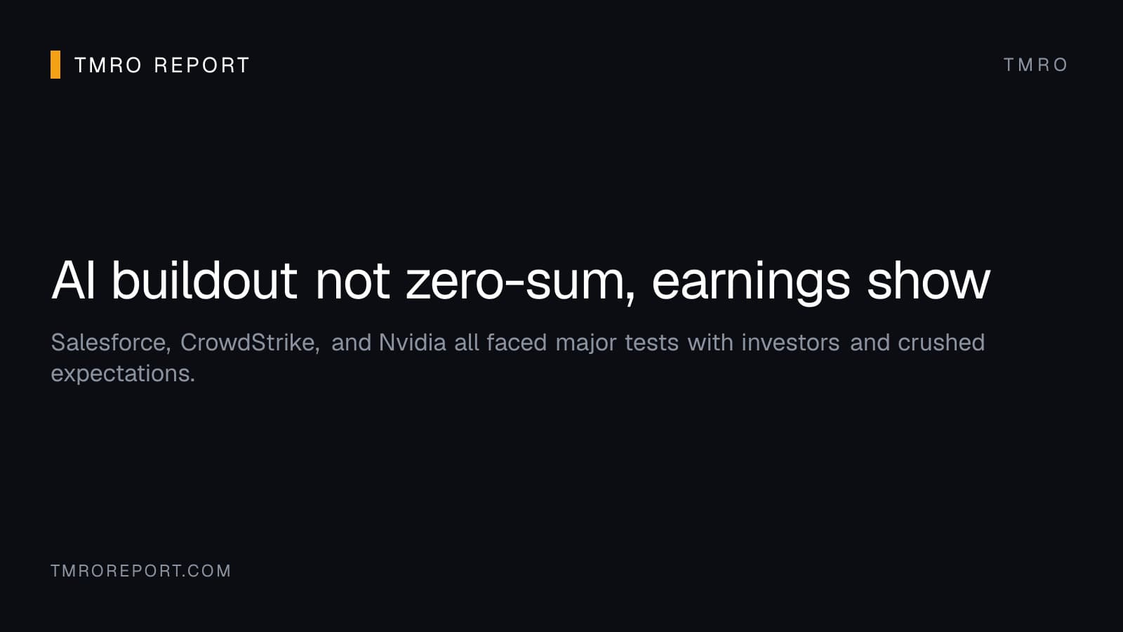AI buildout not zero-sum, earnings show
